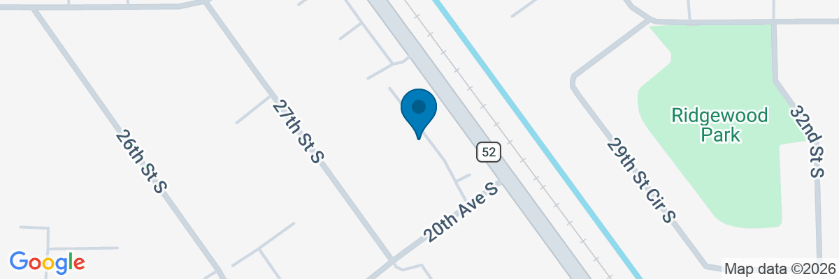 Map showing facility locations