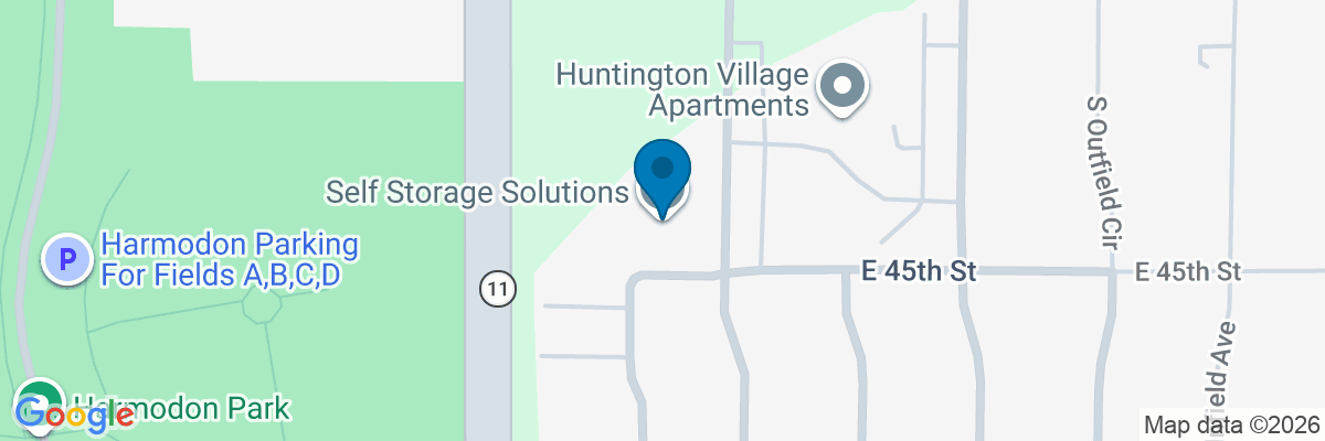 Map showing facility locations